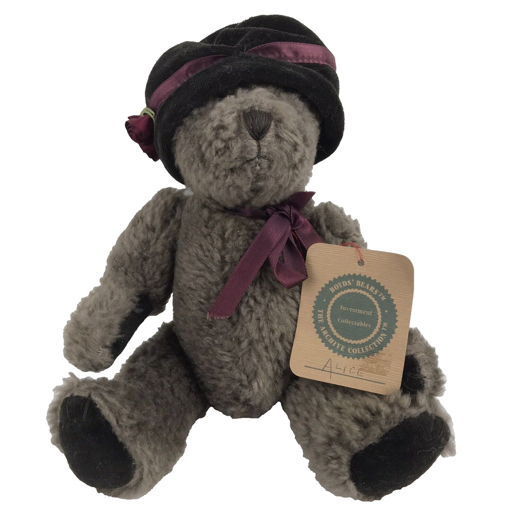Boyd's Bears Auntie Alice 10” The Archive Collection Hat Rose With Tags